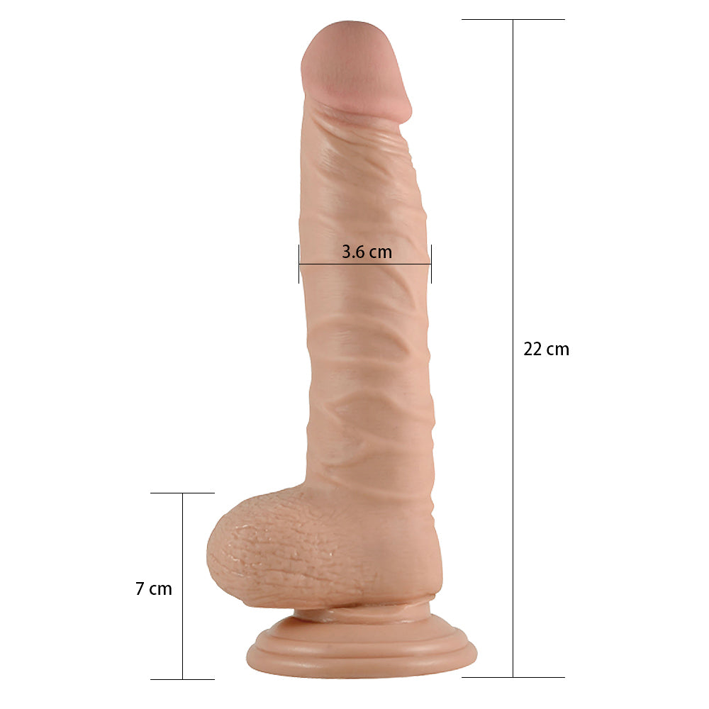 Lovetoy Real Extreme 8.5'' Realistic Dildo Suction-Cup Balls