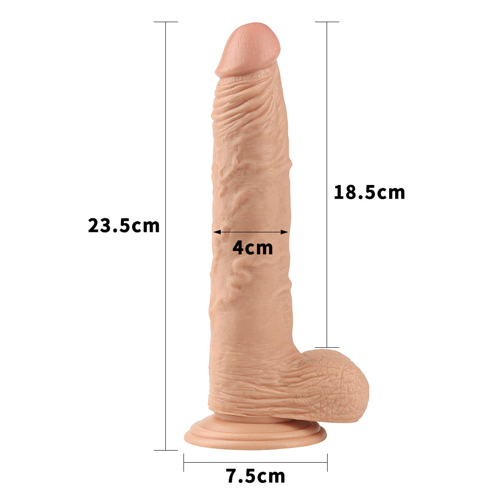 Lovetoy Real Extreme 9.5'' Realistic Dildo Suction-Cup Balls