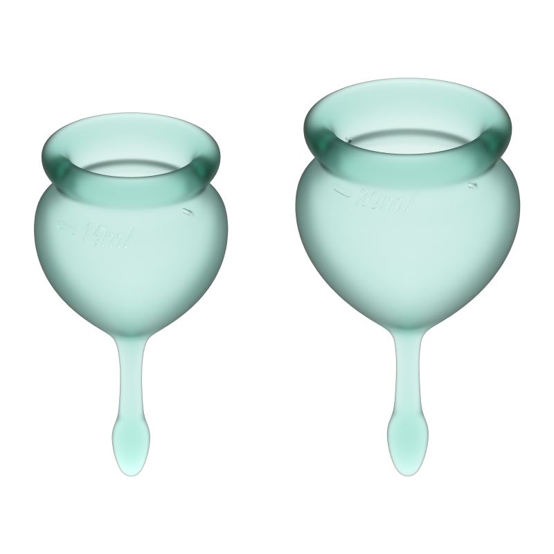 Feel Good Menstrual Cup  Dark Green 2pcs