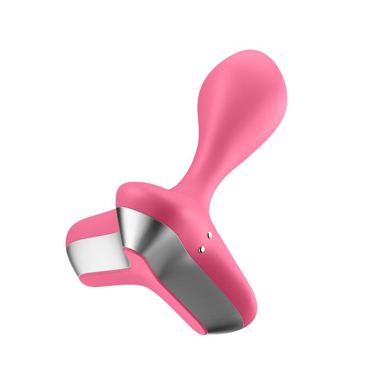 Satisfyer Game Changer Vibrating Anal Plug Silicone Butt Vibrator USB Pink