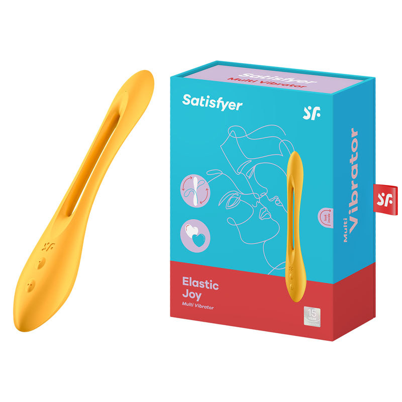 Satisfyer Elastic Joy Rechargeable Flexible Vibrator Mustard Yellow