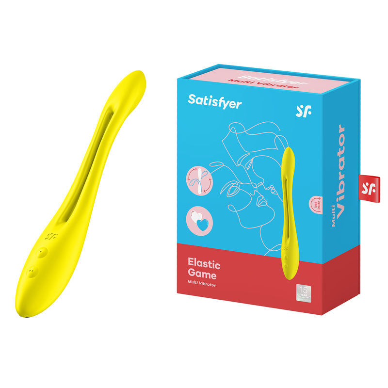 Satisfyer Elastic Game Rechargeable Flexible Vibrator Yellow