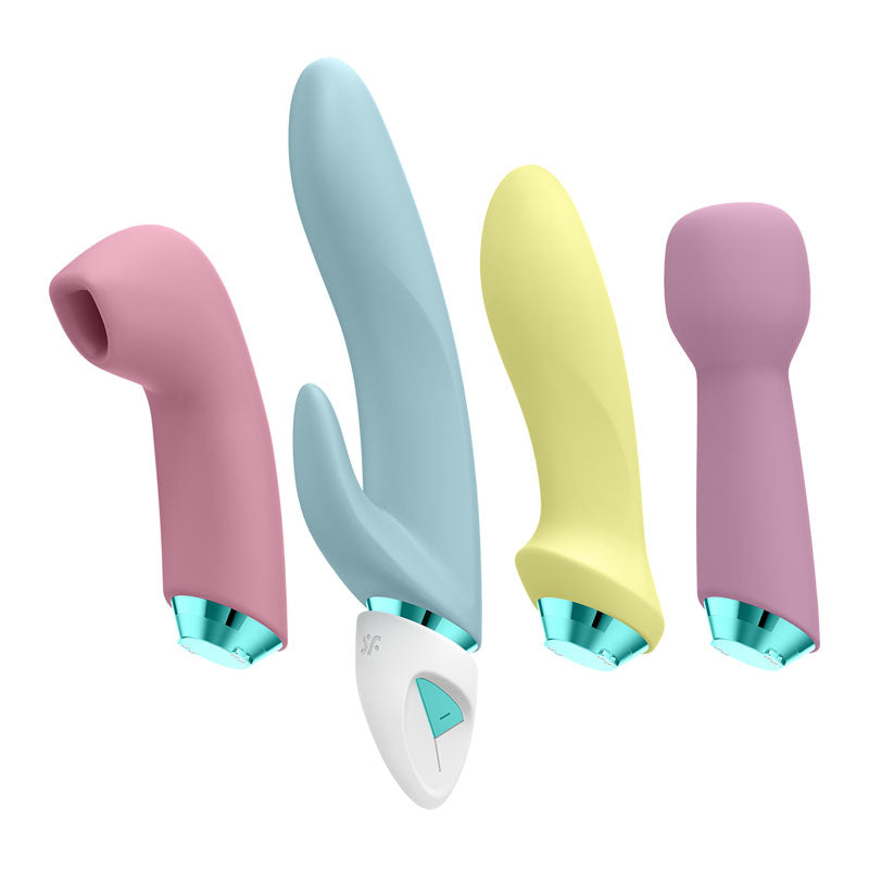 Satisfyer Fabulous Four 4x Vibrators Air Pulse Anal Rabbit Wand USB Kit Sex Toy