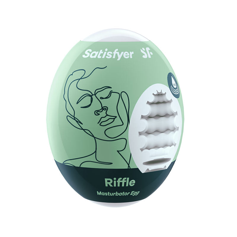 Satisfyer Masturbator Egg - Riffle Male 3D Stroker
