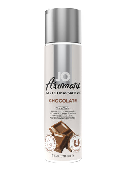 Jo Aromatix Scented Massage Oil Edible Chocolate Flavour Vitamin E Jojoba 120ml