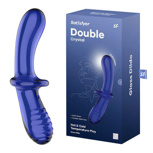 Satisfyer Double Crystal Temperature Resistant Glass Double Ended Dildo Sex Toy
