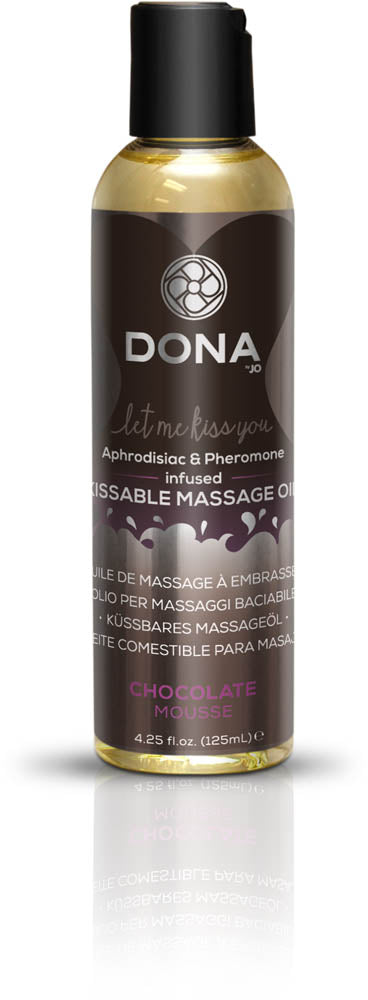 Dona Kissable Massage Oil Chocolate Mousse Edible Aphrodisiac Pheromone 110ml