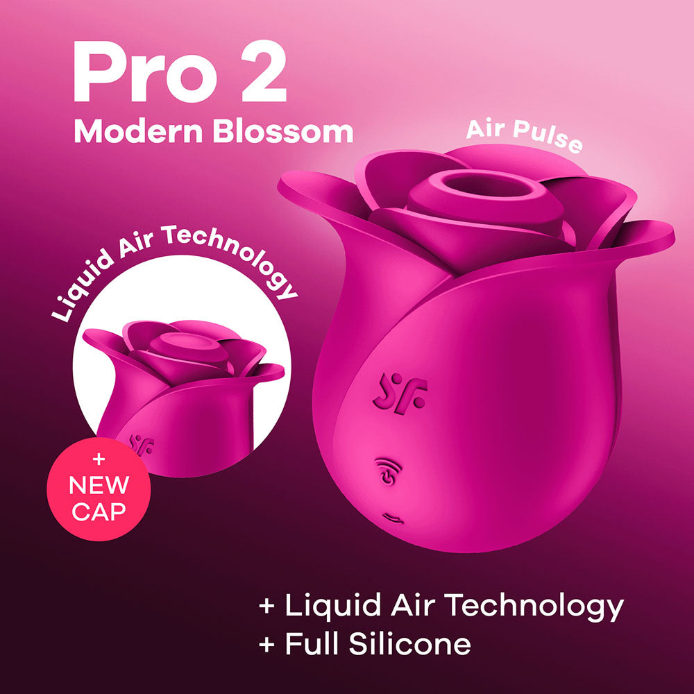 Satisfyer Pro 2 Modern Blossom Rose Clitoral Stimulator Air Vibrator Sex Toy