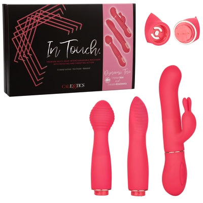 Calexotics In Touch Dynamic Trio Vibrator Set with 3 Attachments