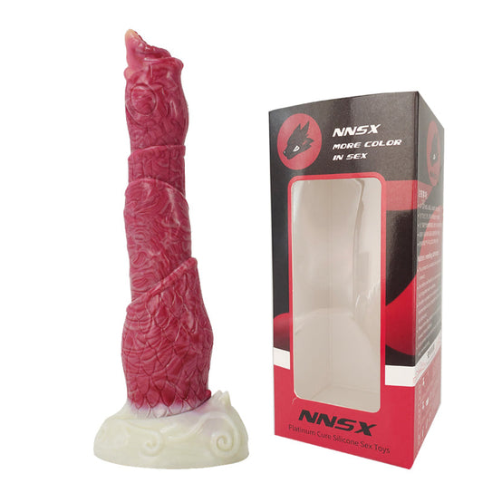 FAAK Hellfire N5029 Large 9" Liquid Silicone Anal Plug Dildo