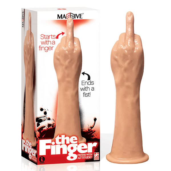 Massive The Finger 14" Fisting Trainer Dong Fist Dildo Sex Toy