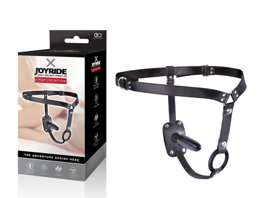 X JOYRIDE 5" DUAL DELIGHT STRAP-ON BLACK