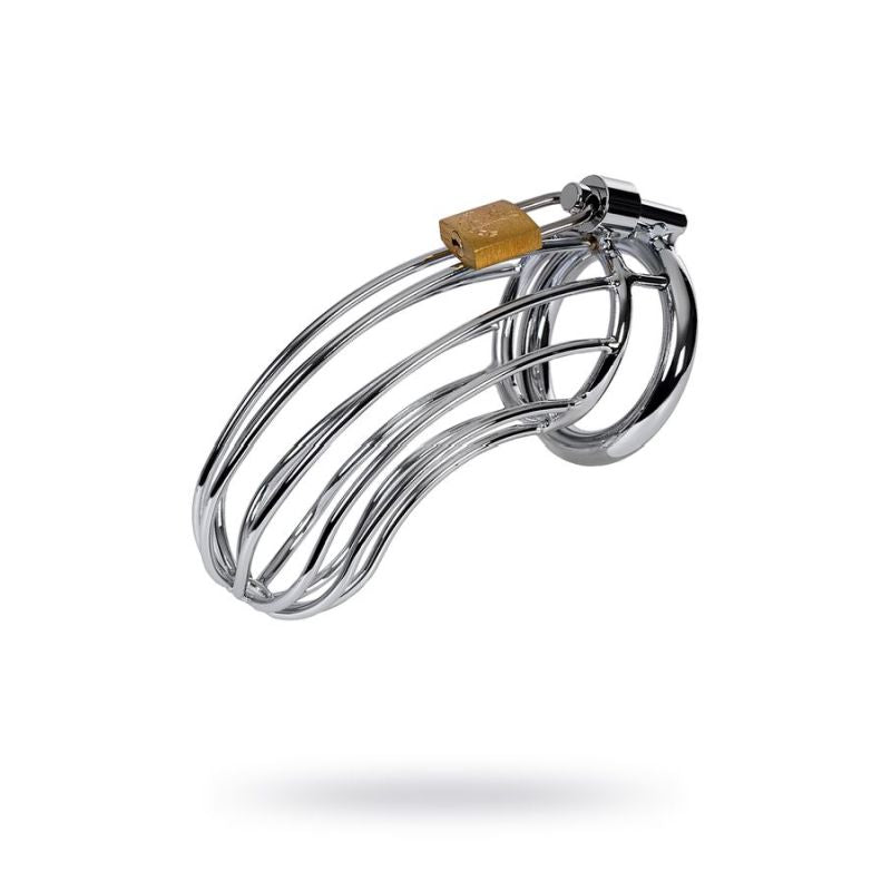 Silver Metal Birdcage Cock Cage