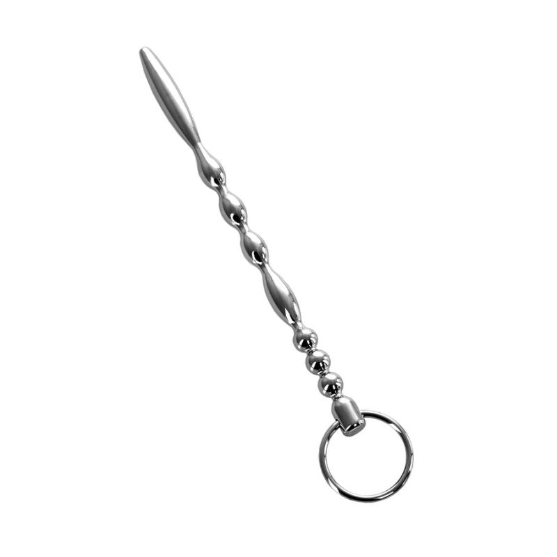 Silver Metal Urethral Plug w Ring