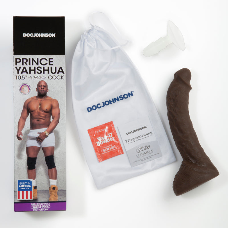 Prince Yahshua Vac-U-Lock Compatible Suction Cup Dildo Choc