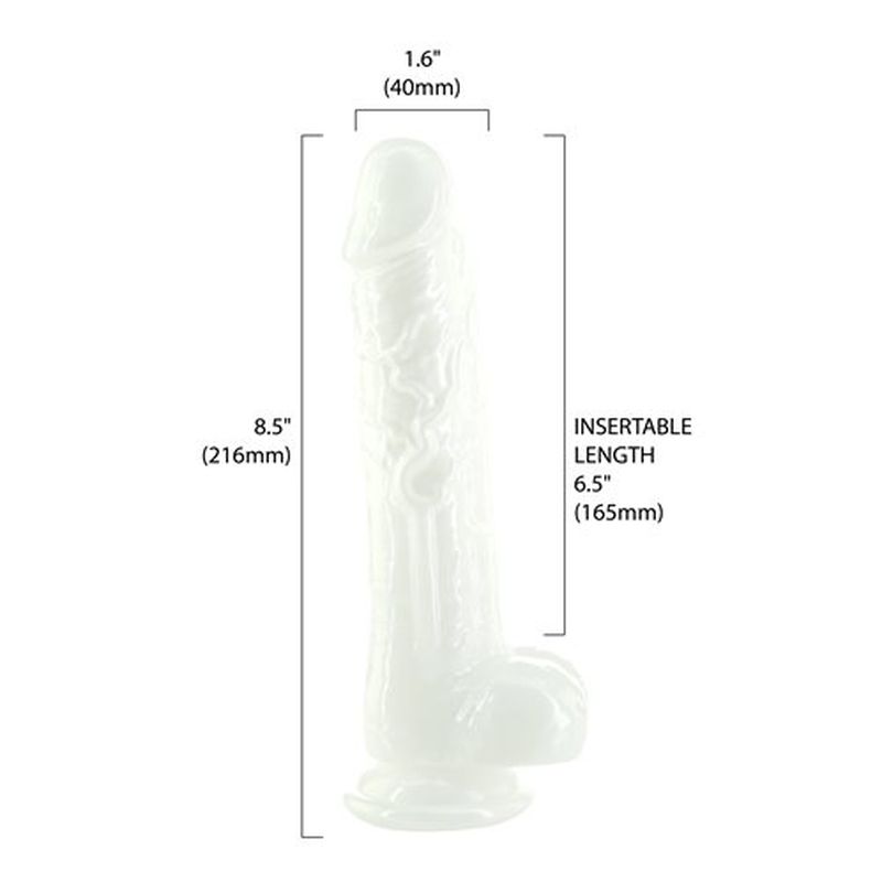 Pearl Dildo 8.5in Pearl White