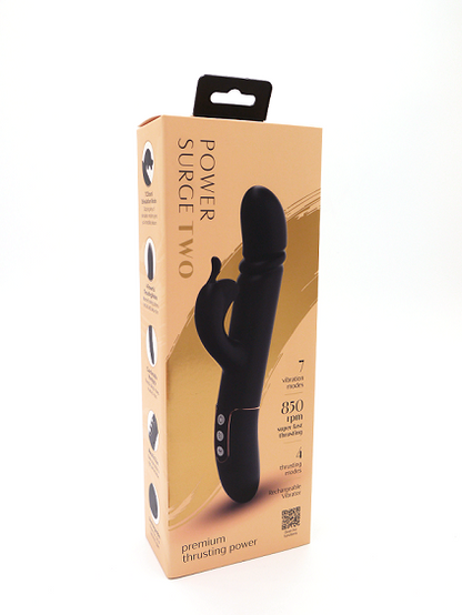 Seven Creations Power Surge Two 2 Thrusting G Spot Rabbit Vibrator Sex Toy