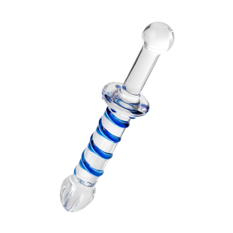 Sexus Glass Dildo Probe w Handle 23cm