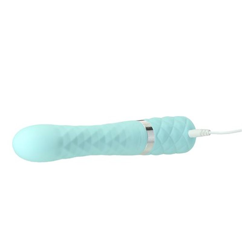 Pillow Talk Lively Rotating Shaft G Spot Rabbit Vibrator Teal