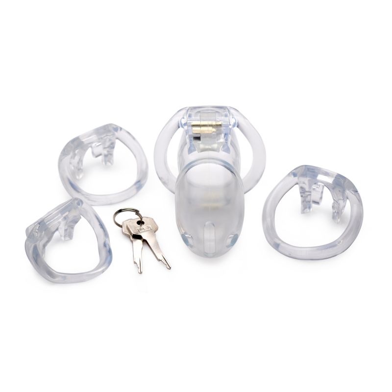 Clear Captor Chastity Cage - Large