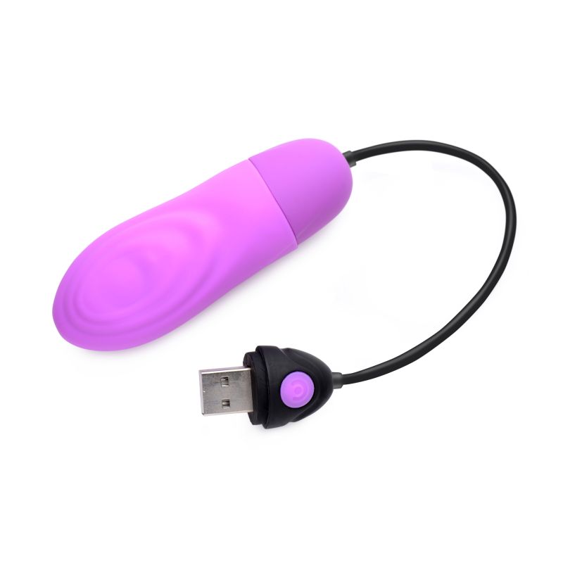 7X Pulsing Rechargeable Bullet- Purple