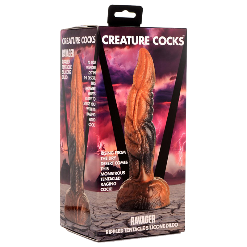 Creature Cocks Ravager Rippled Tentacle Silicone Dildo Fantasy Anal Sex Toy