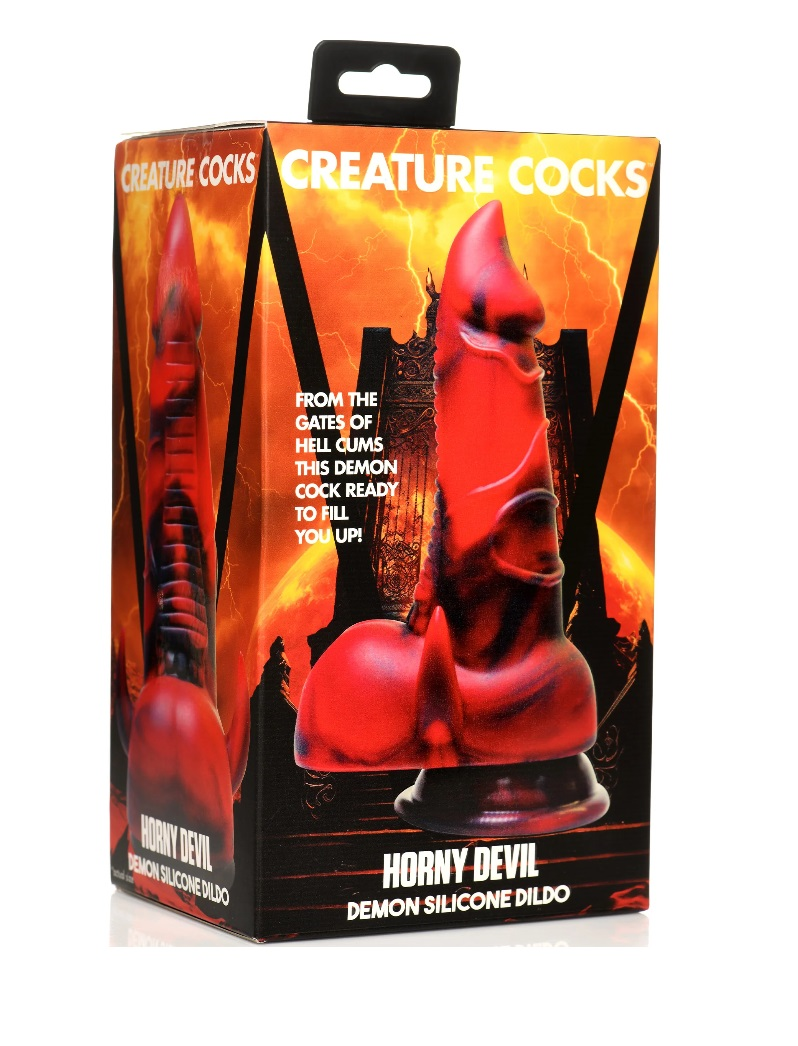 Creature Cocks Horny Devil Demon Silicone Dildo Suction Cup Anal Plug Sex Toy