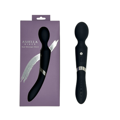 Ashella Vibes Dual Massager Wand Double-Ended G-Spot Vibrator USB