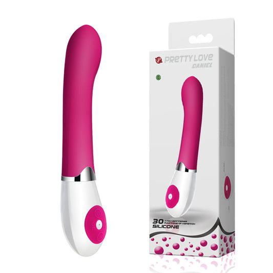 Vibrator Dark Pink "Daniel" 195mm