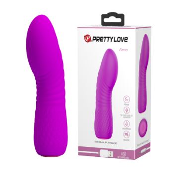 Mini Silicone Vibrator "Abner" Purple