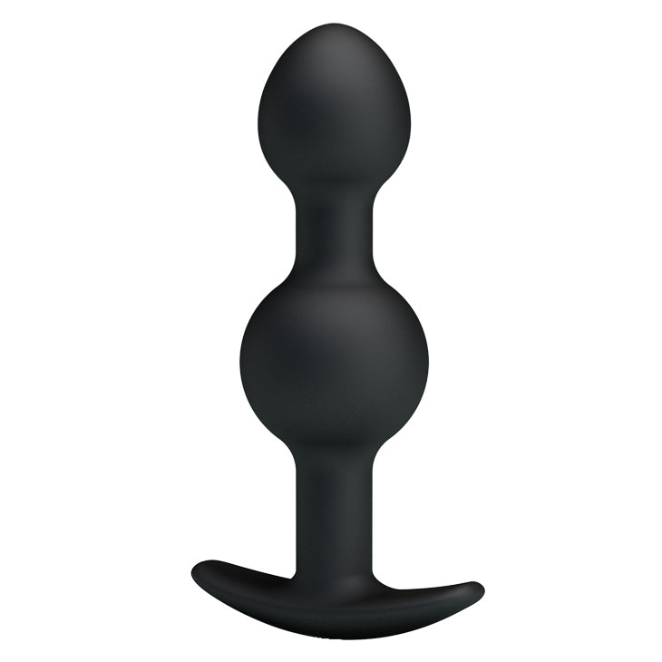 Silicone Anal Ball Butt Plug 4.05" x 1.02" Black