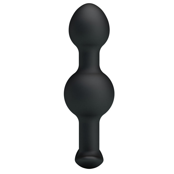 Silicone Anal Ball Butt Plug 4.05" x 1.02" Black