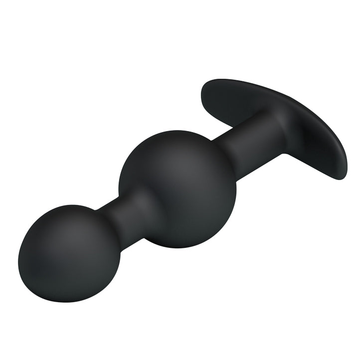 Silicone Anal Ball Butt Plug 4.05" x 1.02" Black