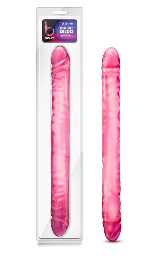 Blush B Yours Double Ended Dildo 18" Dong Lesbian Large Couples Sex Toy