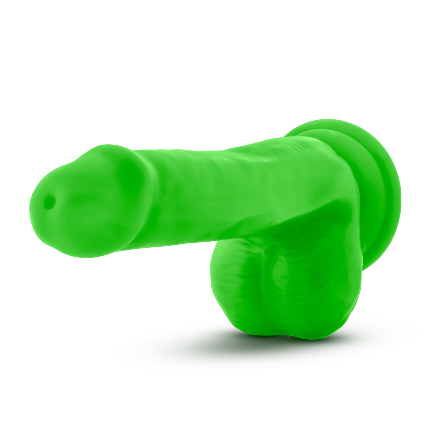 Blush Neo Dual Density Cock Balls 6" Dildo Realistic Dong Sex Toy Neon Green