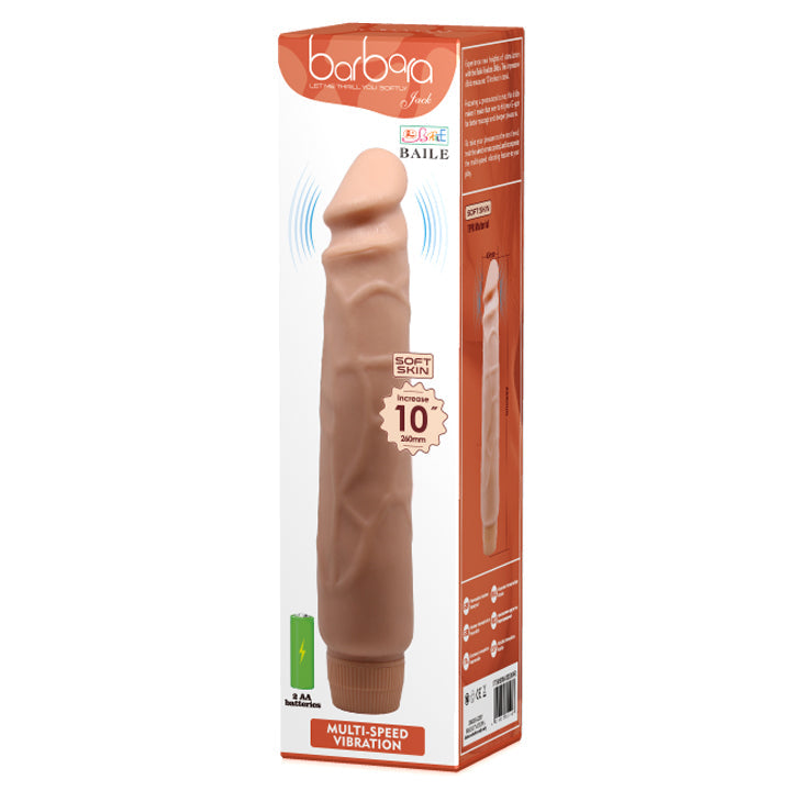 Baile 10" Realistic Vibrating Dildo