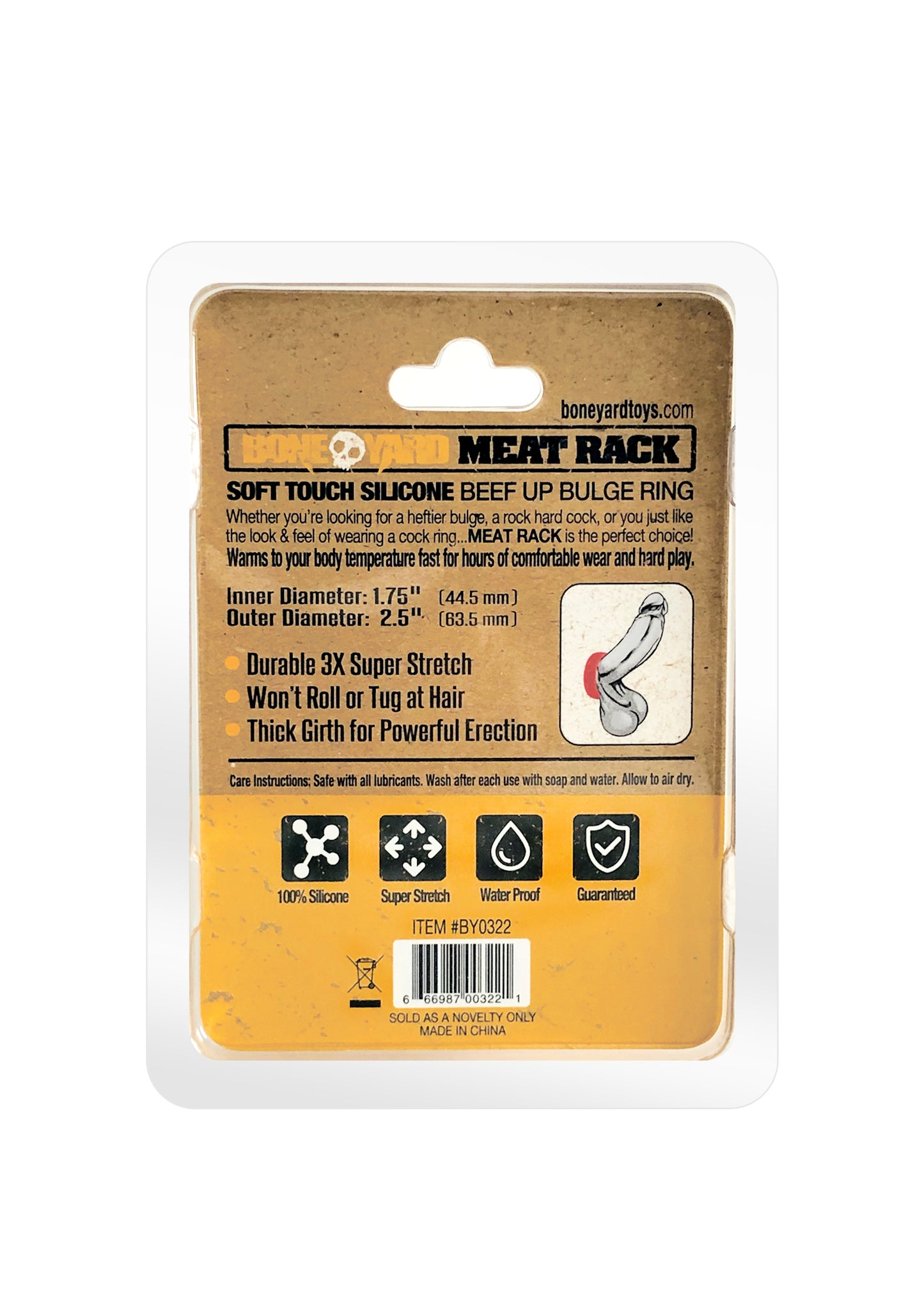 Meat Rack Cock Ring Red