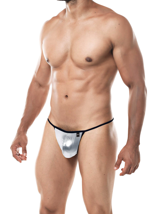 CUT FOR MEN G-STRING SILVER SMALL