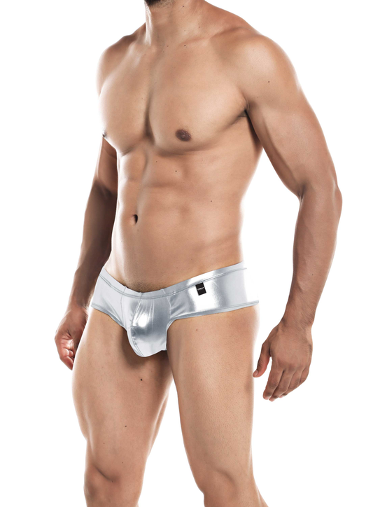 CUT FOR MEN HIGH CUT CHEEKY BRIEF SILVER SMALL