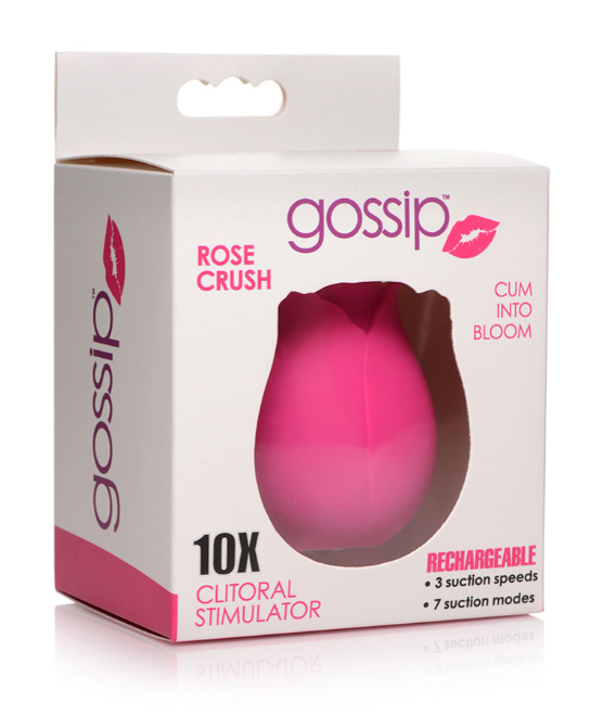 GOSSIP CUM INTO BLOOM CLITORAL VIBRATOR - ROSE CRUSH