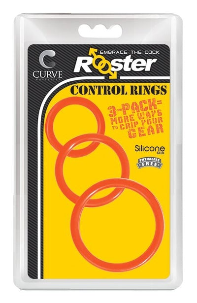 Rooster Control Rings - Orange