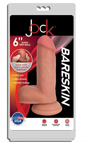 JOCK 6" Bareskin Dong with Balls