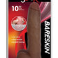 JOCK 10" Bareskin Dong Balls Realistic Dildo Suction Cup Latte