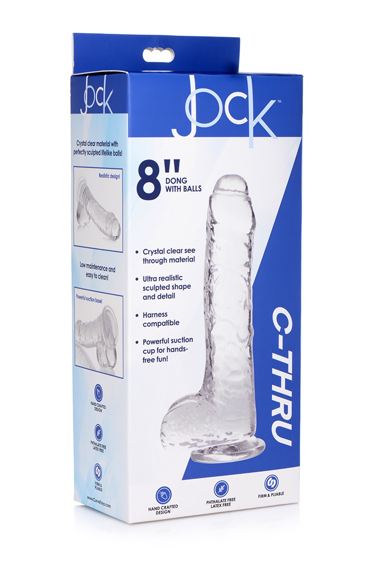 JOCK C-Thru 8" Clear with Balls