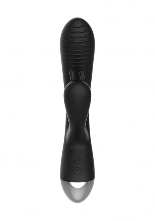 E-Stimulation Rabbit Vibrator - Black