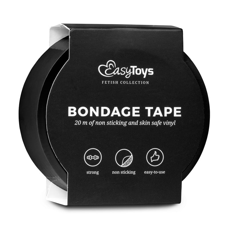 Bondage Tape 20m Non-Sticky Black