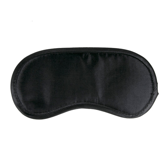 Black Satin Eye Mask Blindfold Fetish BDSM