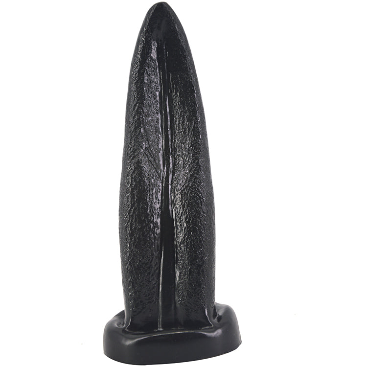 FAAK Tongue Shape Anal Plug Alien Dildo Black