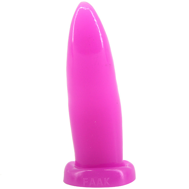 FAAK Tongue Shape Anal Plug Alien Dildo Purple