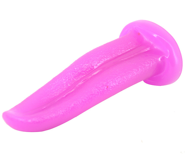 FAAK Tongue Shape Anal Plug Alien Dildo Purple